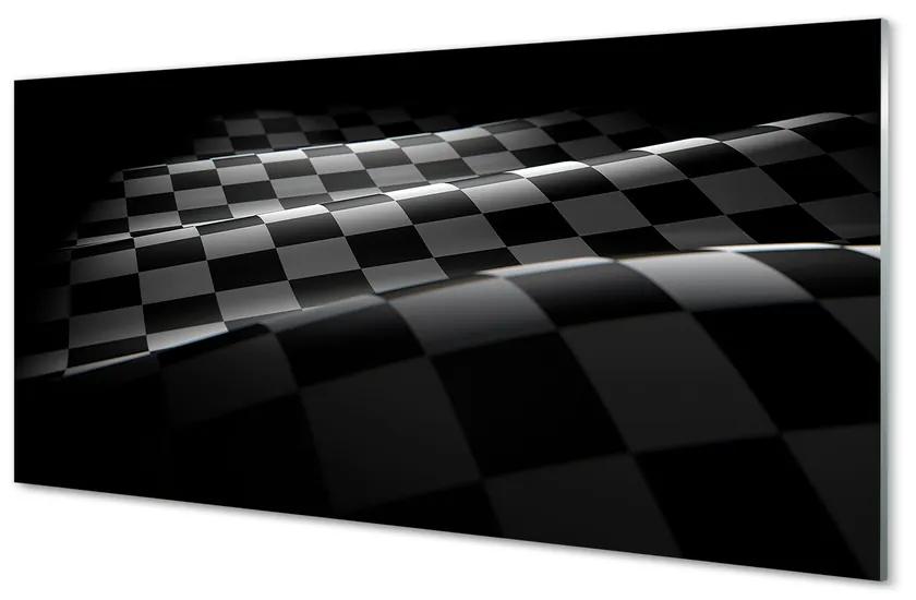 Nástenný panel  checker vlajky 100x50 cm
