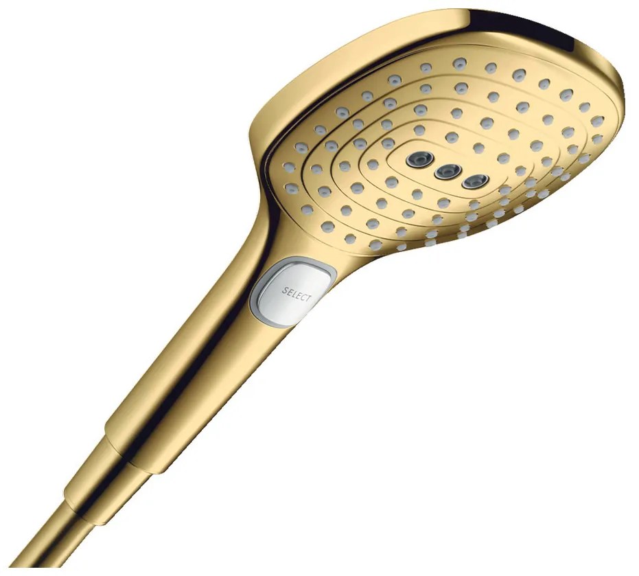 Hansgrohe Raindance Select E, ručná sprcha 120 3jet, leštený vzhľad zlata, HAN-26520990