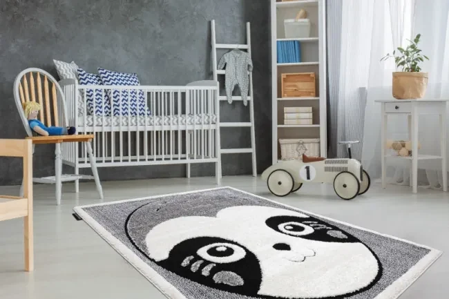 Koberec JOY Panda sivý / krém