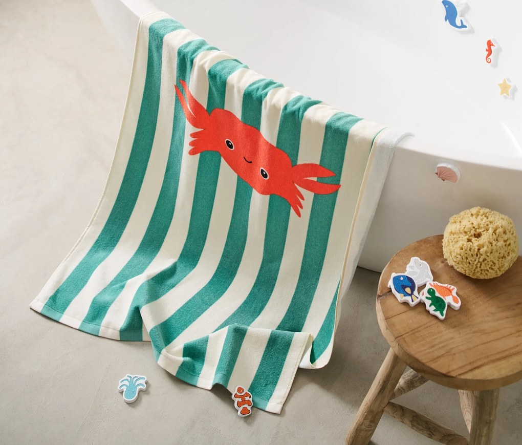 Osuška s motívom kraba