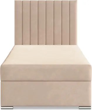 Čalúnená posteľ AGEN Velvet 90×200 cm béžová