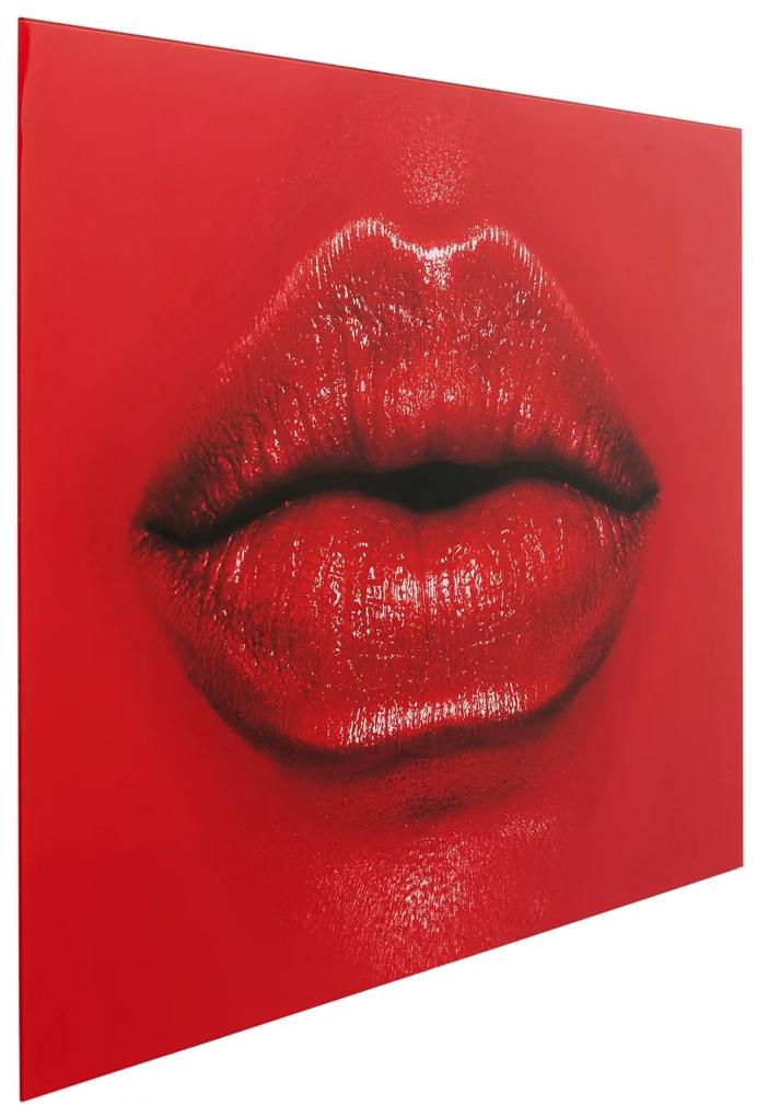 Red Lips obraz červený 120x80 cm