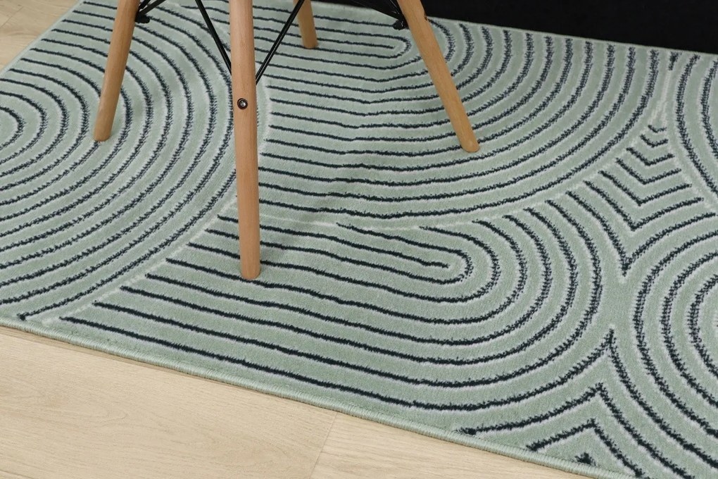 Alfa Carpets, Kusový koberec Thumbs green, 190x280, zelená, obývacia izba