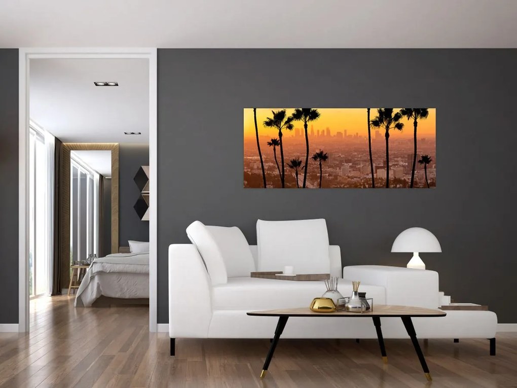 Obraz - Panorama Los Angeles (120x50 cm)