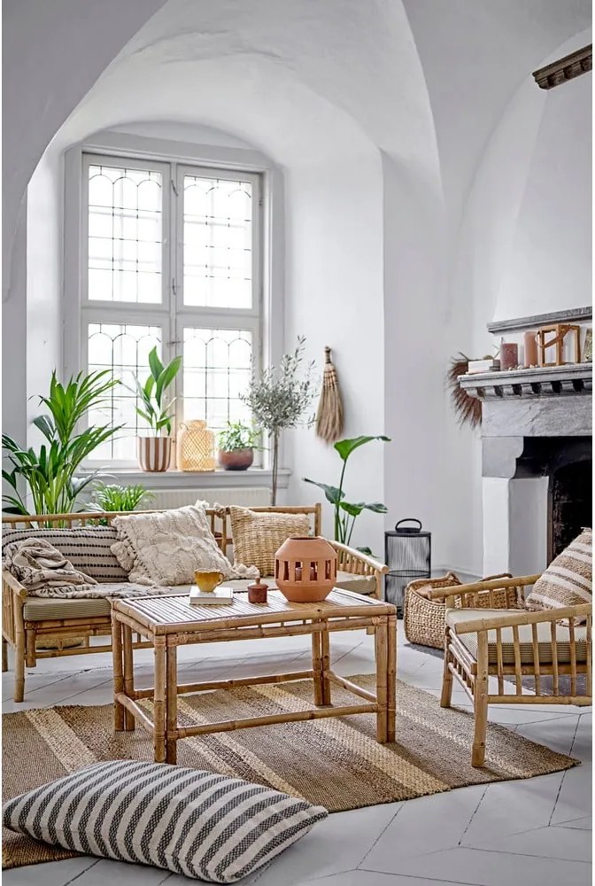 Bambusové záhradné kreslo v prírodnej farbe Sole – Bloomingville