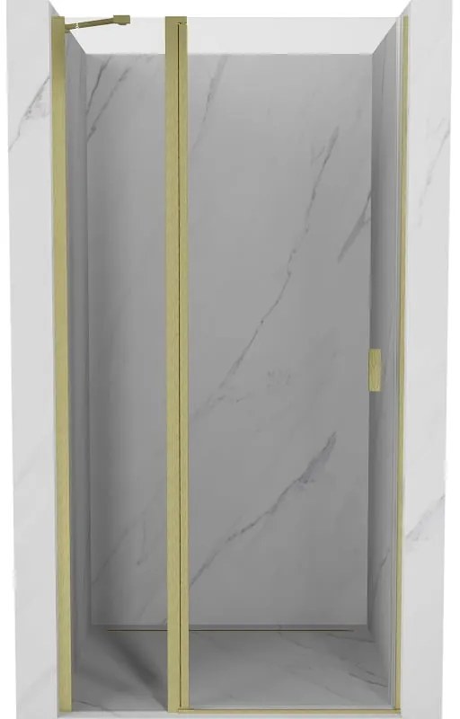 Mexen MIST, 1-krídlové sprchové dvere (1d+1s) 70x200 cm, 6mm číre sklo, zlatý matný profil, 8A4-070-000-55-00