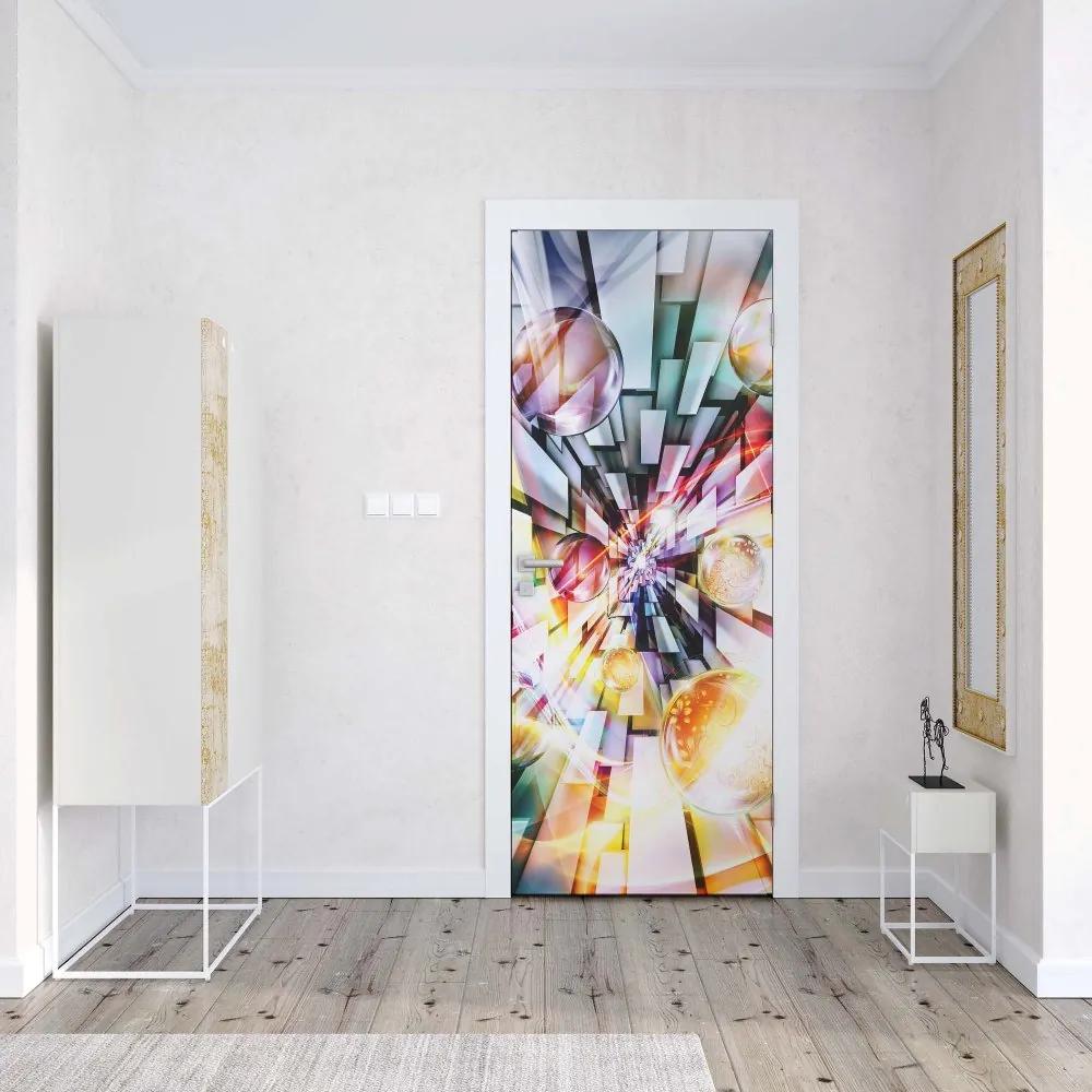 GLIX Fototapeta na dvere - 3D Abstract Design Multicoloured