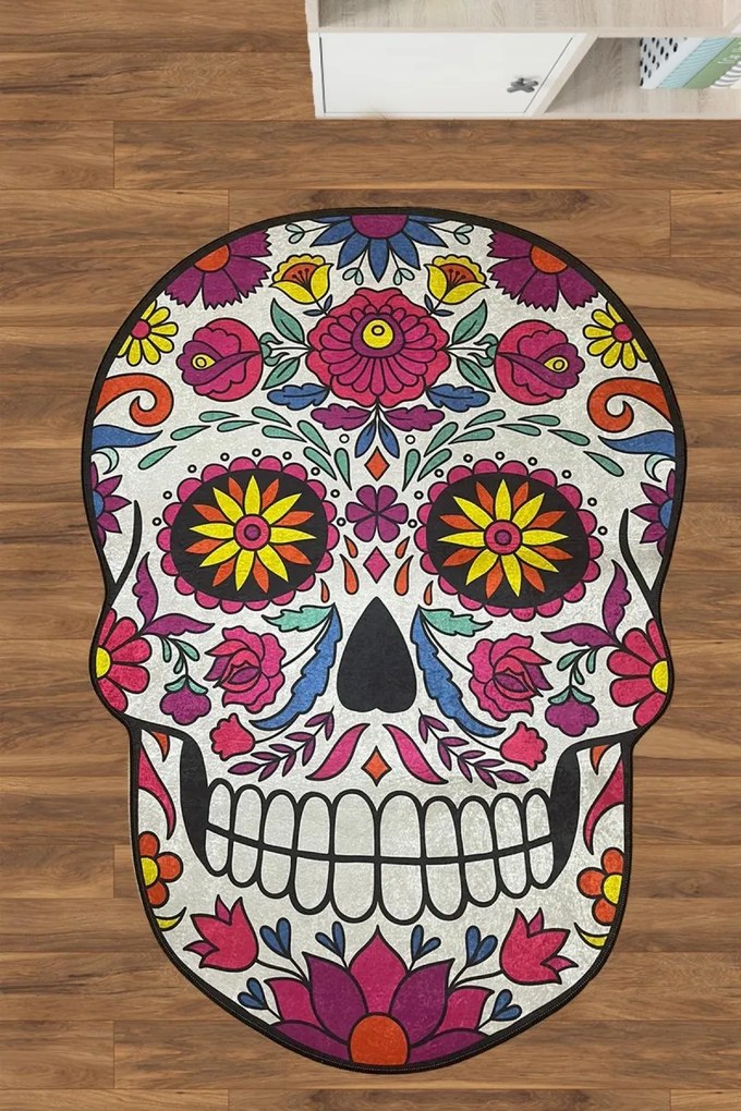 Koupelnová předložka SKULL 200x290 cm vícebarevná
