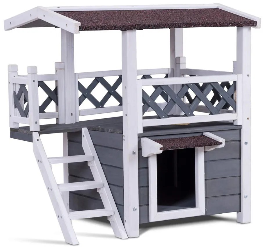 Dvojposchodvý domček pre psíka/mačičku