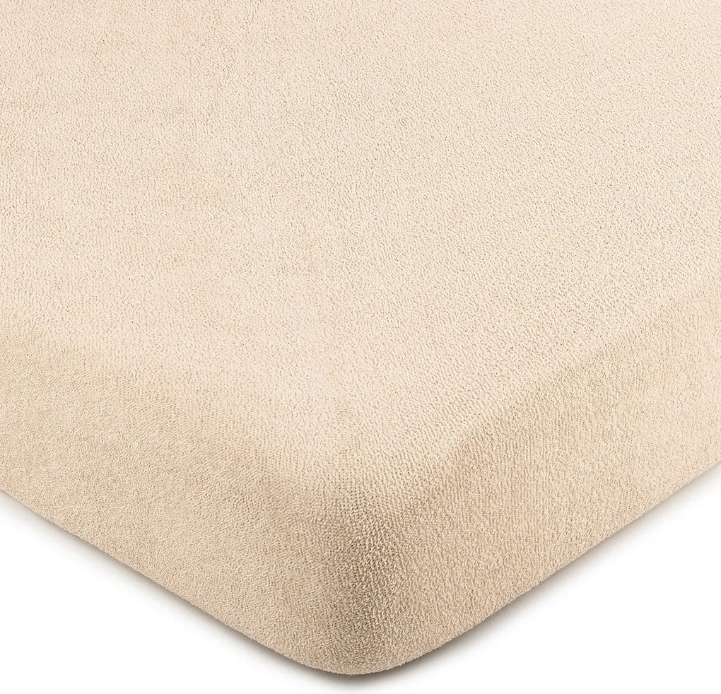 4Home froté prestieradlo béžová, 90 x 200 cm