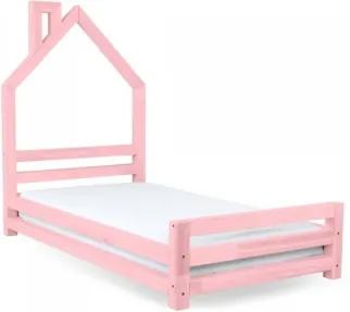 WALLY detská posteľ Ružová 80 x 160 cm