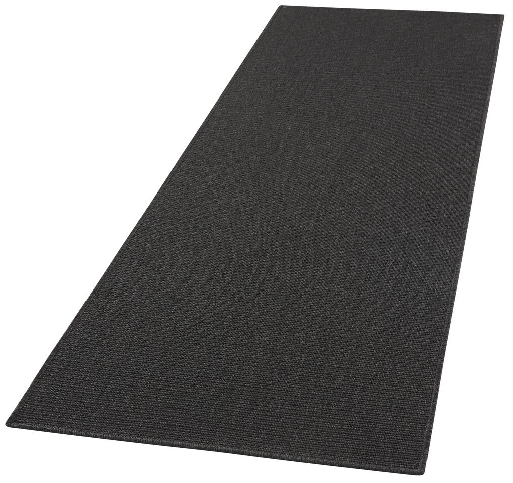 BT Carpet - Hanse Home koberce Behúň Nature 103534 Black - 80x150 cm