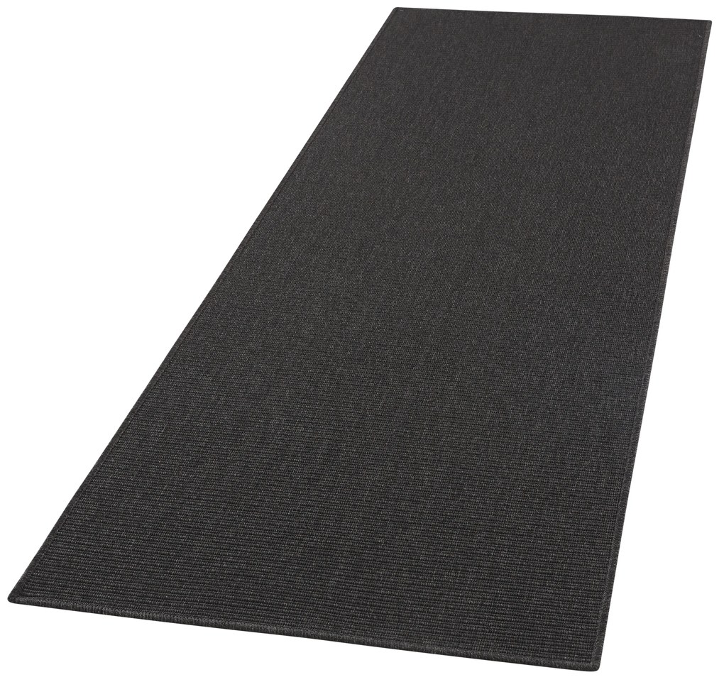 BT Carpet - Hanse Home koberce Behúň Nature 103534 Black - 80x450 cm