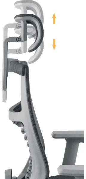 Yenkee - Kancelárska stolička čierna/šedá