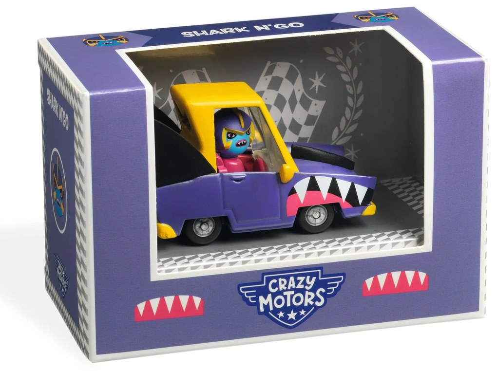 Balíček Crazy Motors - Taxi Joe & Shark N'Go & Pirate Wheels & Miss Burgundy & Green Flash