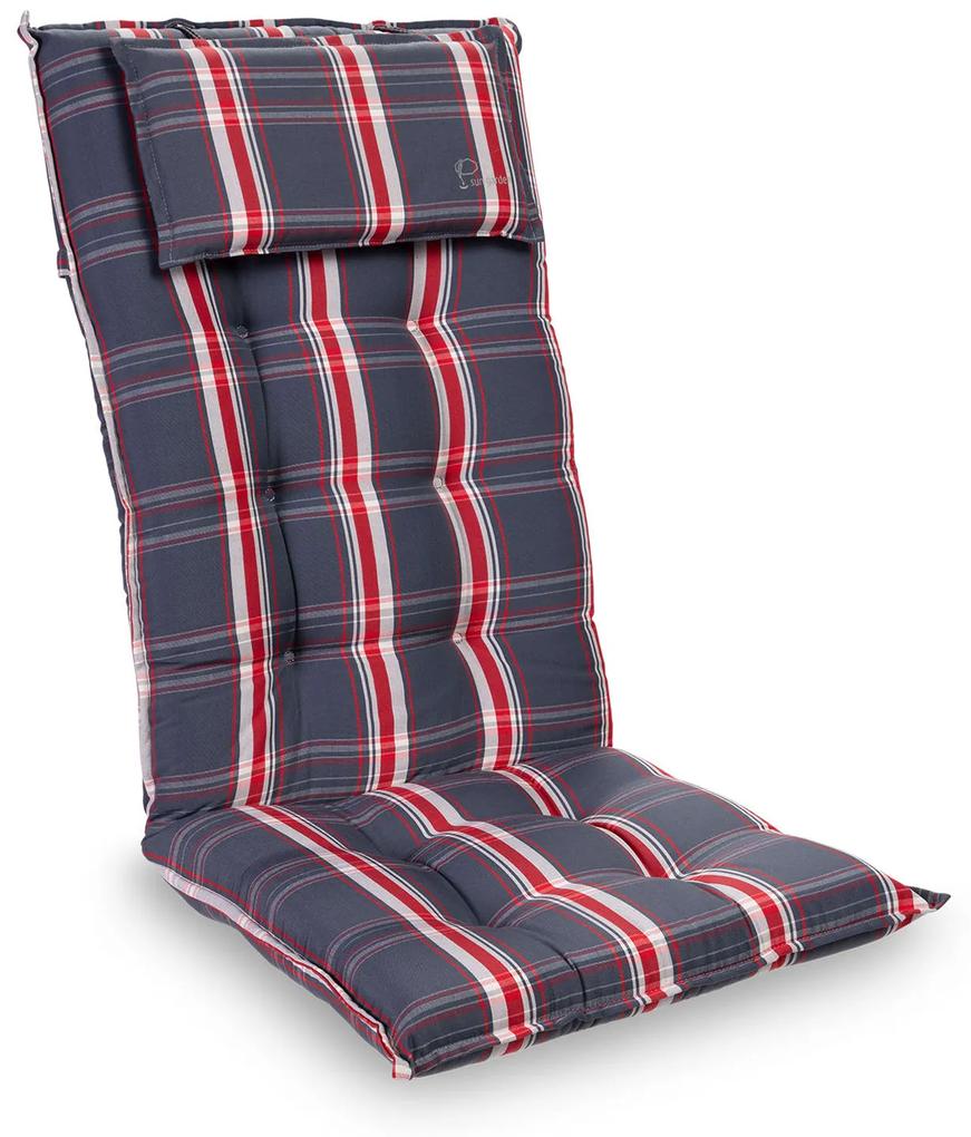 Sylt, čalúnená podložka, podložka na stoličku, podložka na vyššie polohovacie kreslo, vankúš, polyester, 50 × 120 × 9 cm