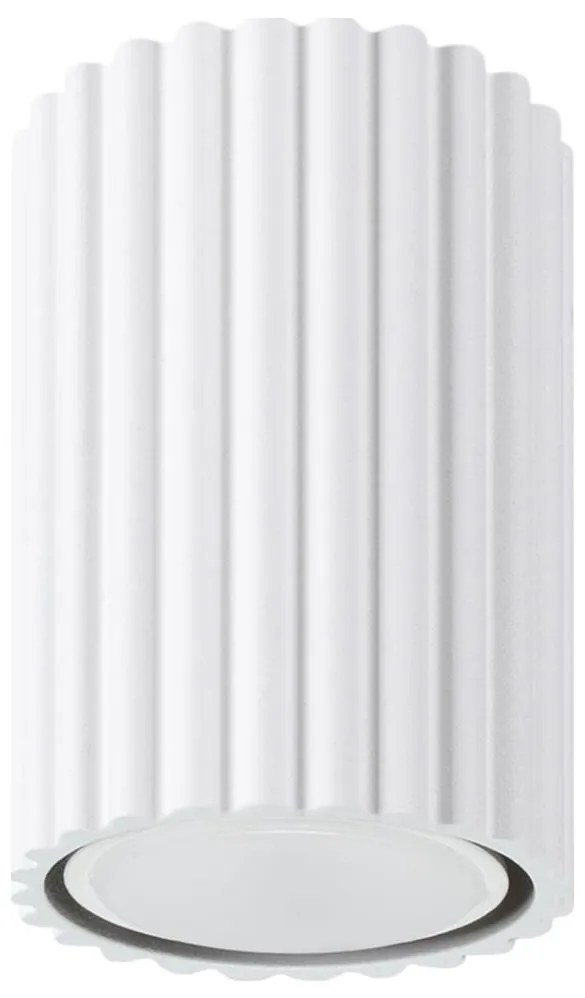 Sollux SL.1530 - Bodové svietidlo KARBON 1xGU10/10W/230V 10 cm biela