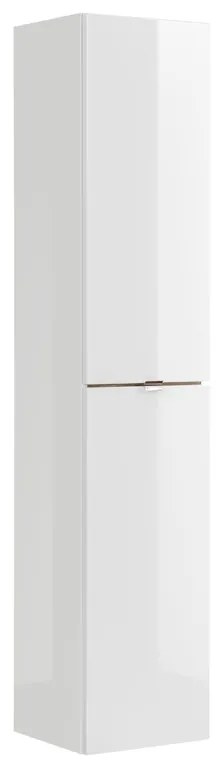 Komplet nábytku do kúpeľne s umývadlom Capri Biely lesk/Dub zlatý - 80 cm