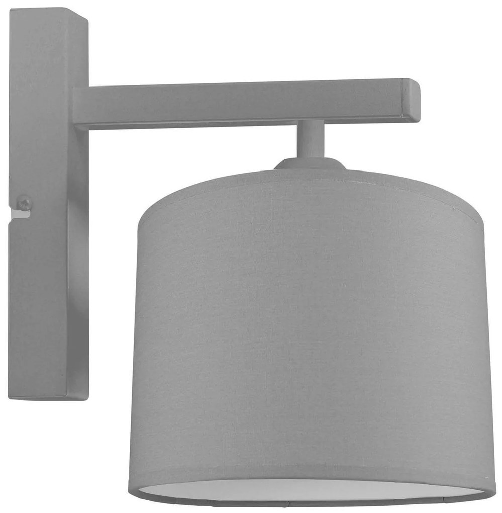 Nástenné svietidlo Indigo, 1x textilné tienidlo (výber zo 6 farieb), (výber z 3 farieb konštrukcie)