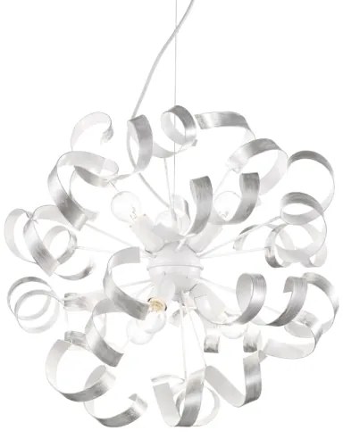 Ideal Lux - Luster na lanku VORTEX 6xE14/40W/230V pr. 53 cm strieborná/patina