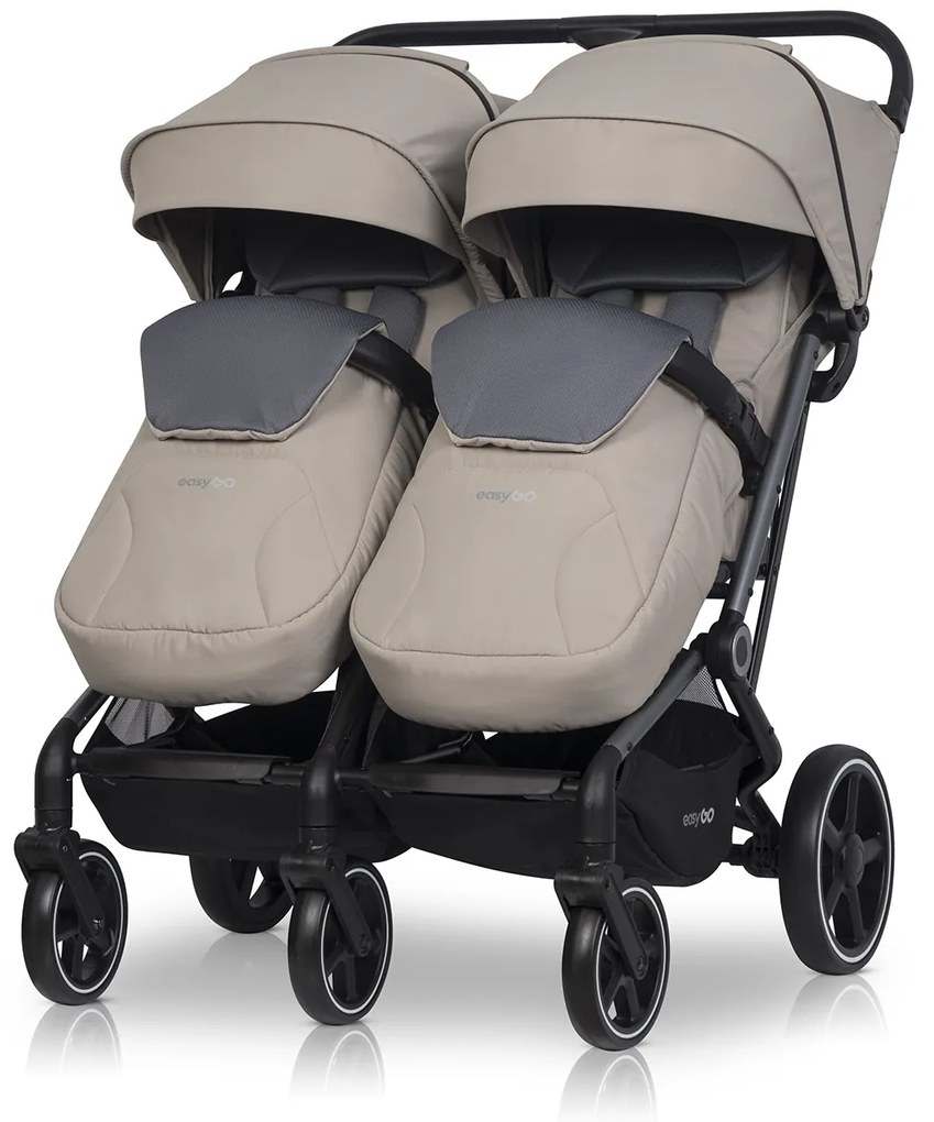 Súrodenecký kočík EasyGo Echo Savana Beige