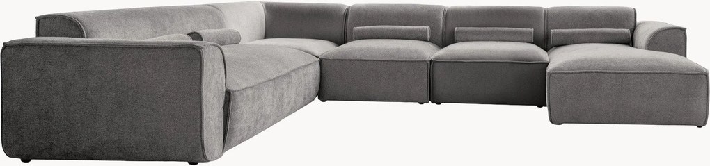 Ženilková modulárna panoramatická rohová pohovka Flex Felix (8-miestna)