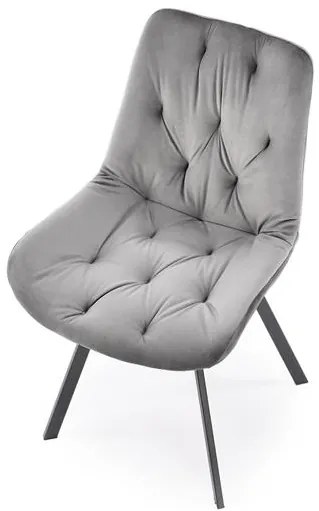 OTOČNÁ JEDÁLENSKÁ STOLIČKA TIARA ŠEDÁ