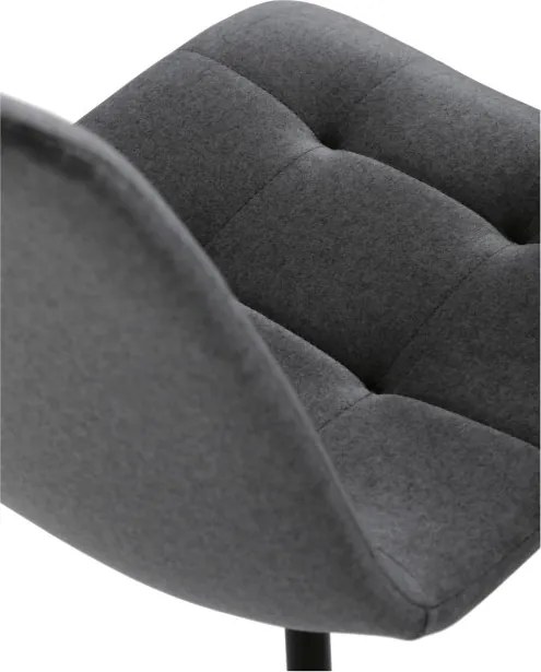 Jedálenská stolička zamatová, sivá DCL-X7015 GREY2
