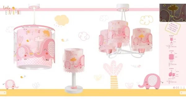 Dalber 61331S - Detská lampička LITTLE ELEPHANT 1xE14/40W/230V