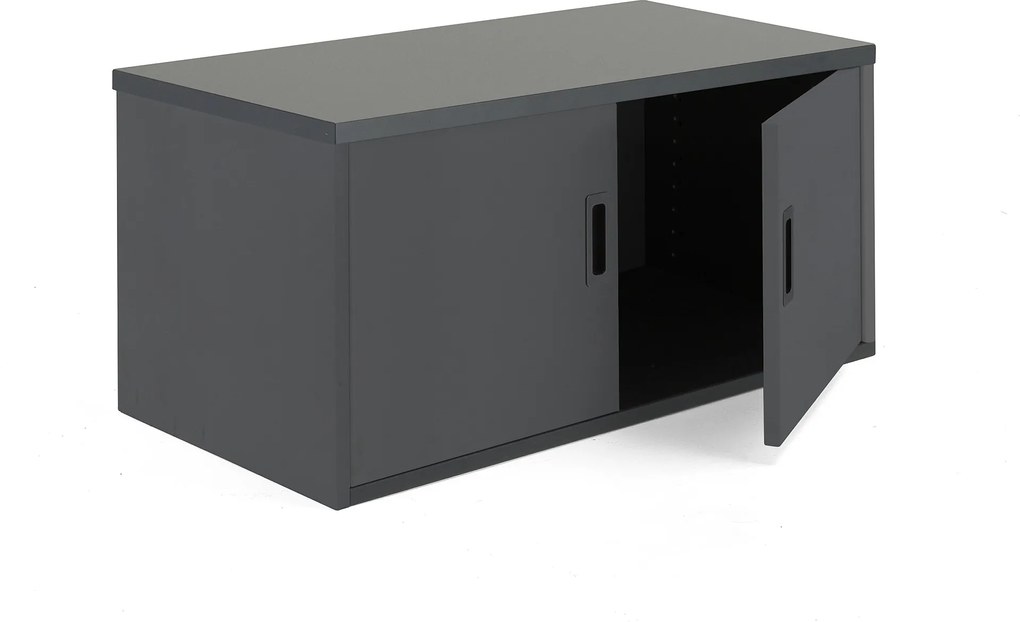 Kancelárska skriňa Modulus, 400x800x400 mm, čierna