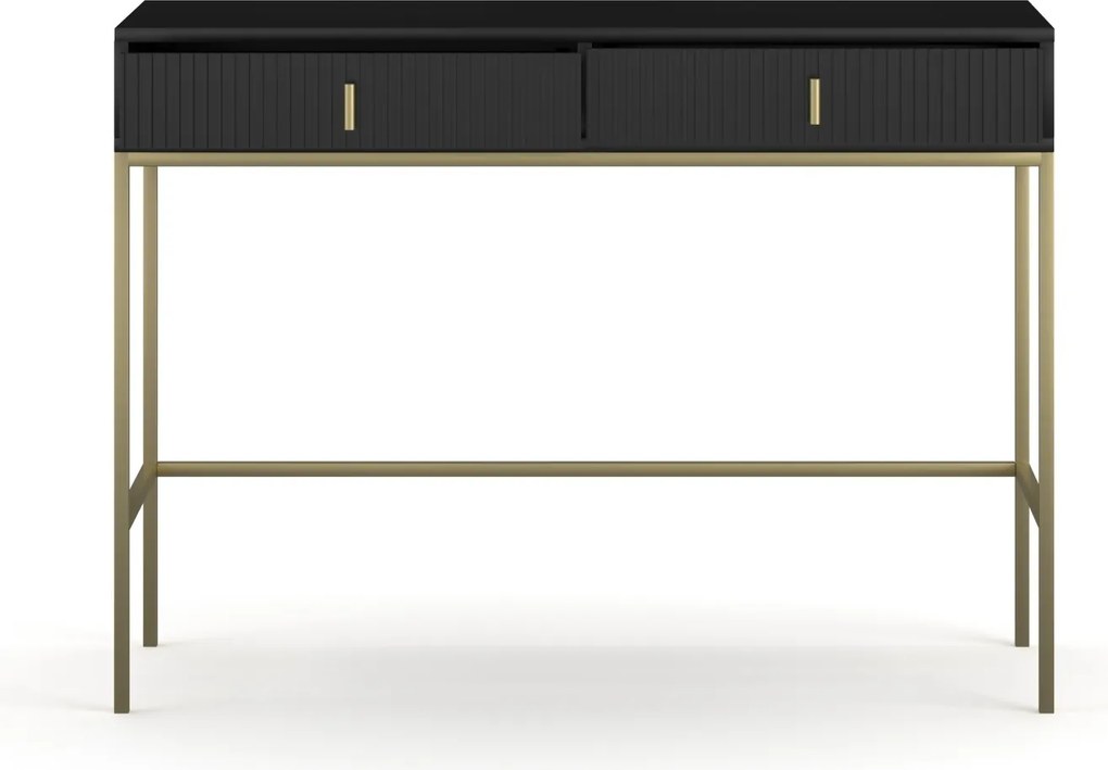 Toaletní stolek Maggiore 104 cm černý/zlatý