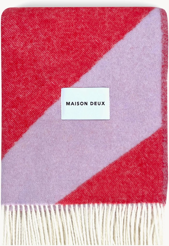 Vlnená deka's cik-cakovým vzorom Swirl