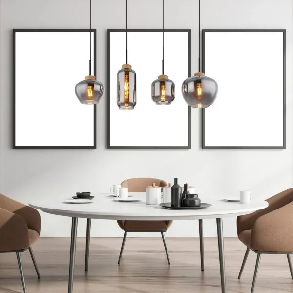 Globo 15549-4H - Luster na lanku MATT 4xE27/40W/230V