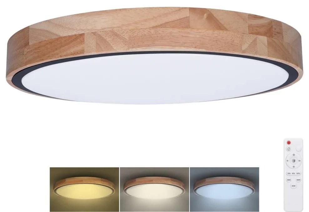 Solight WO8006 - LED Stm. svietidlo IRON OAK LED/60W/230V 3000-6500K pr. 51 cm+DO