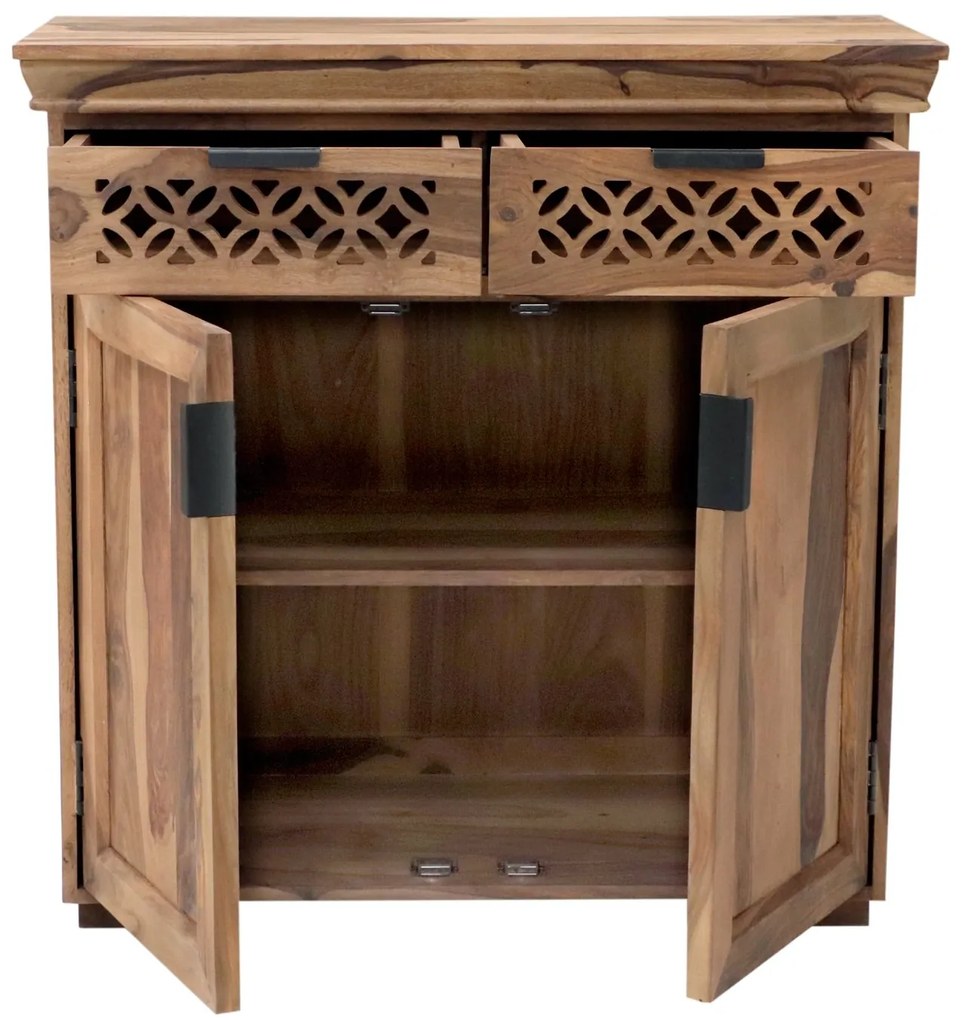 furniture-nabytek.cz - Komoda masiv dřevo palisandr 90x45x90