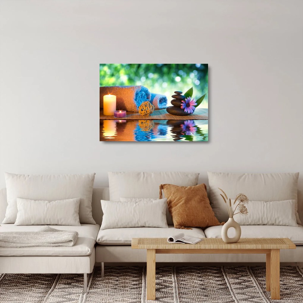 Sklenený obraz - Relaxačný masérsky obraz (70x50 cm)