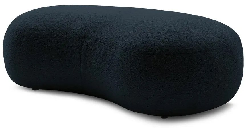 Tmavomodrá podnožka z textílie bouclé Saint-Germain – Bobochic Paris