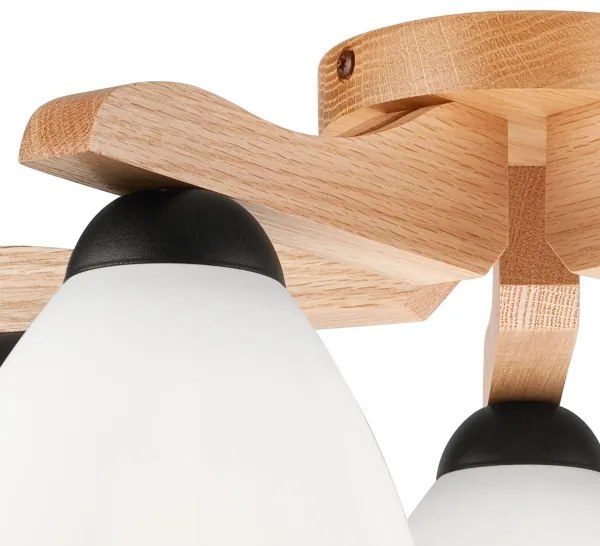 Prisadený luster ADRIANO 5xE27/60W/230V dub