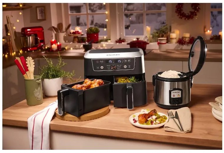 Silvercrest®  Dvojzónová teplovzdušná fritéza Shfdd 2600 B2  (100395850)