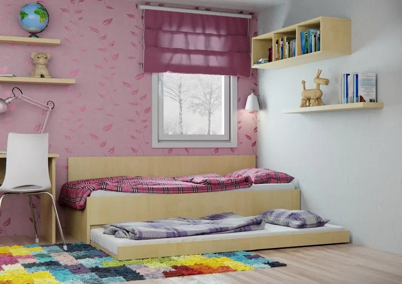 Wood Service Rozkladacia posteľ Monika 80 x 200