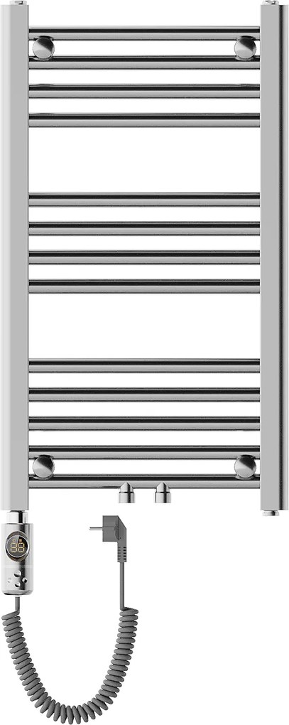 Mexen Mars, elektrické vykurovacie teleso 700x400 mm + vykurovacia tyč 300 W, chrómová, W110-0700-400-2300-01