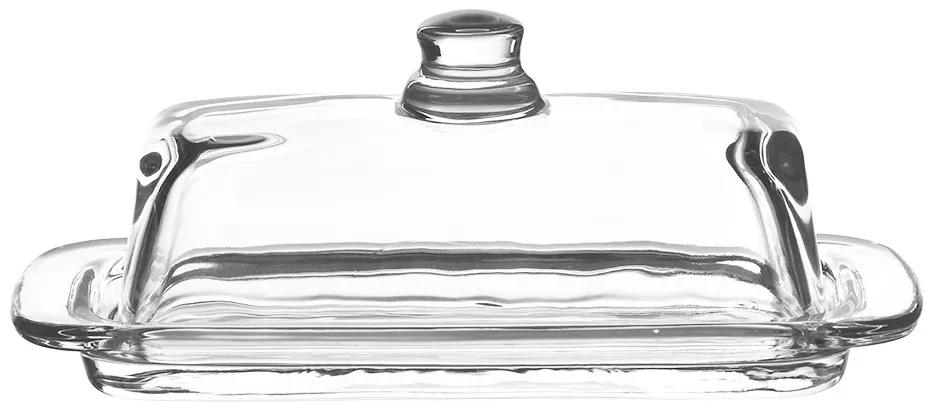 Sklenená transparentná maslienka - 20*9*8 cm