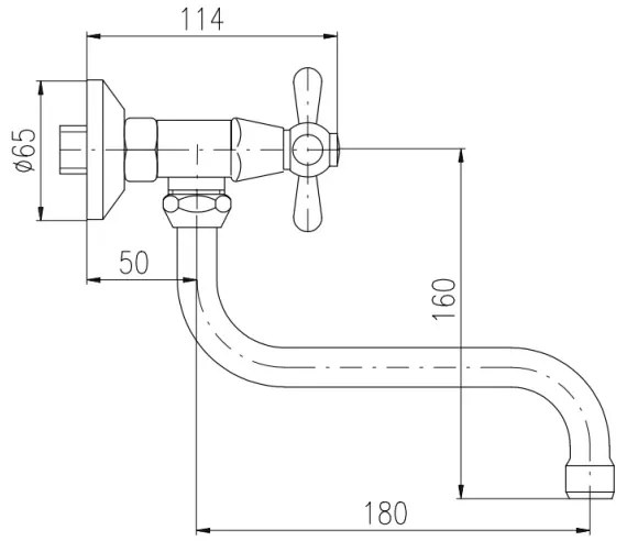 RAV Slezák MK101.5/21CMATSM -Drezová/umývadlová batéria MORAVA RETRO čierna/mosadz
