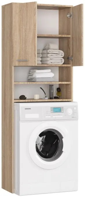 Kúpeľňová skrinka nad práčku FIN 2D sonoma