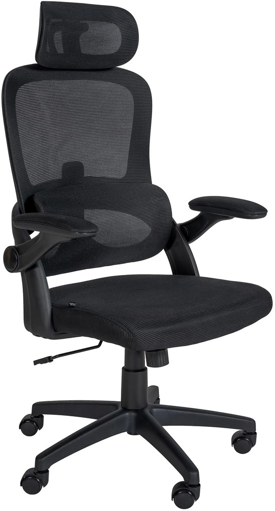 Design-Shop Kancelárska stolička Garston - Čierna