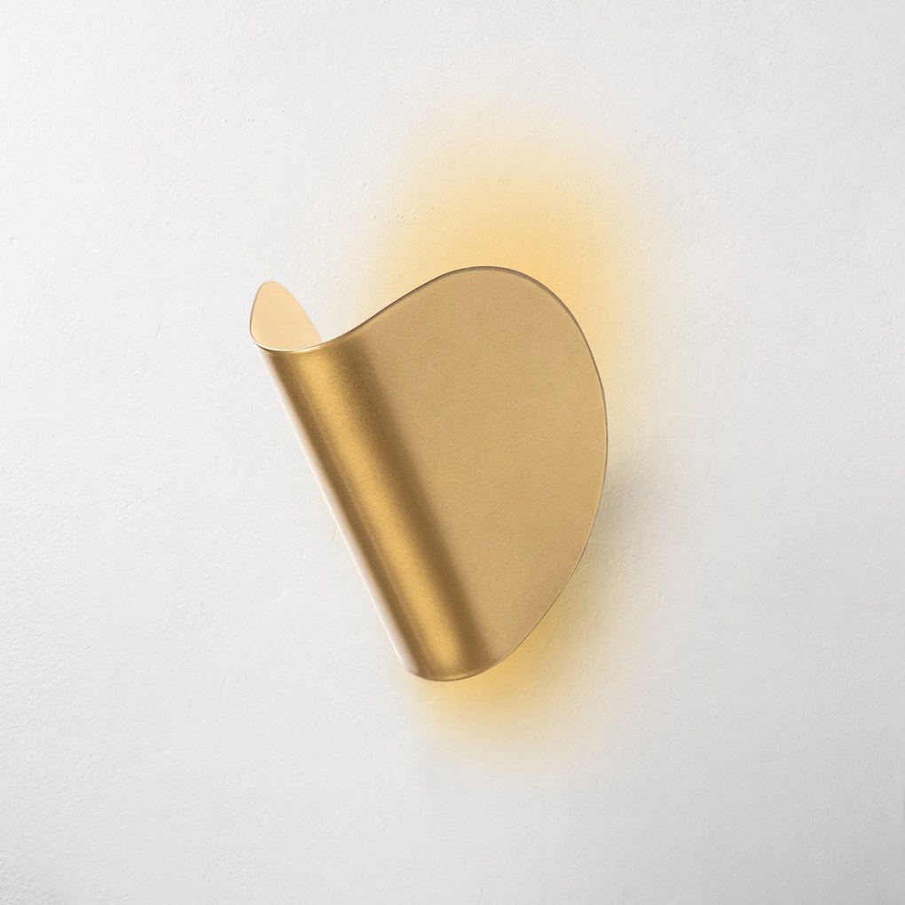 Nástenné LED svietidlo Heybe zlaté