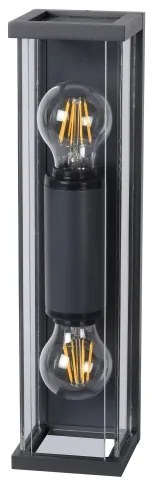 Lucide 27885/02/30 - Vonkajšie nástenné svietidlo CLAIRE 2xE27/15W/230V IP54