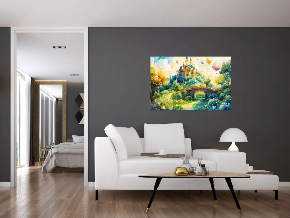 Obraz - Rozprávkový zámok (90x60 cm)