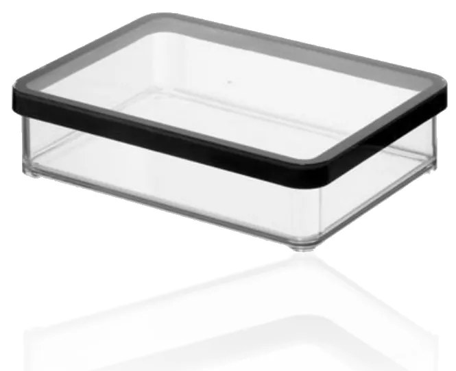 Dóza na potraviny Rotho Loft - LASAGNE Black, čierna