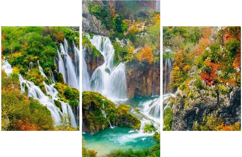 Obraz - Národný park Plitvické jazerá (90x60 cm)